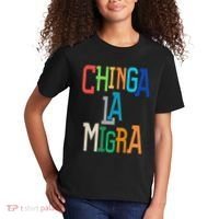 Chinga La Migra Bold Political Matching Kids T-Shirt thumb 2
