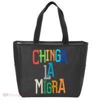 Chinga La Migra Bold Political Matching Tote Bag thumb 0