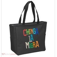 Chinga La Migra Bold Political Matching Tote Bag thumb 2