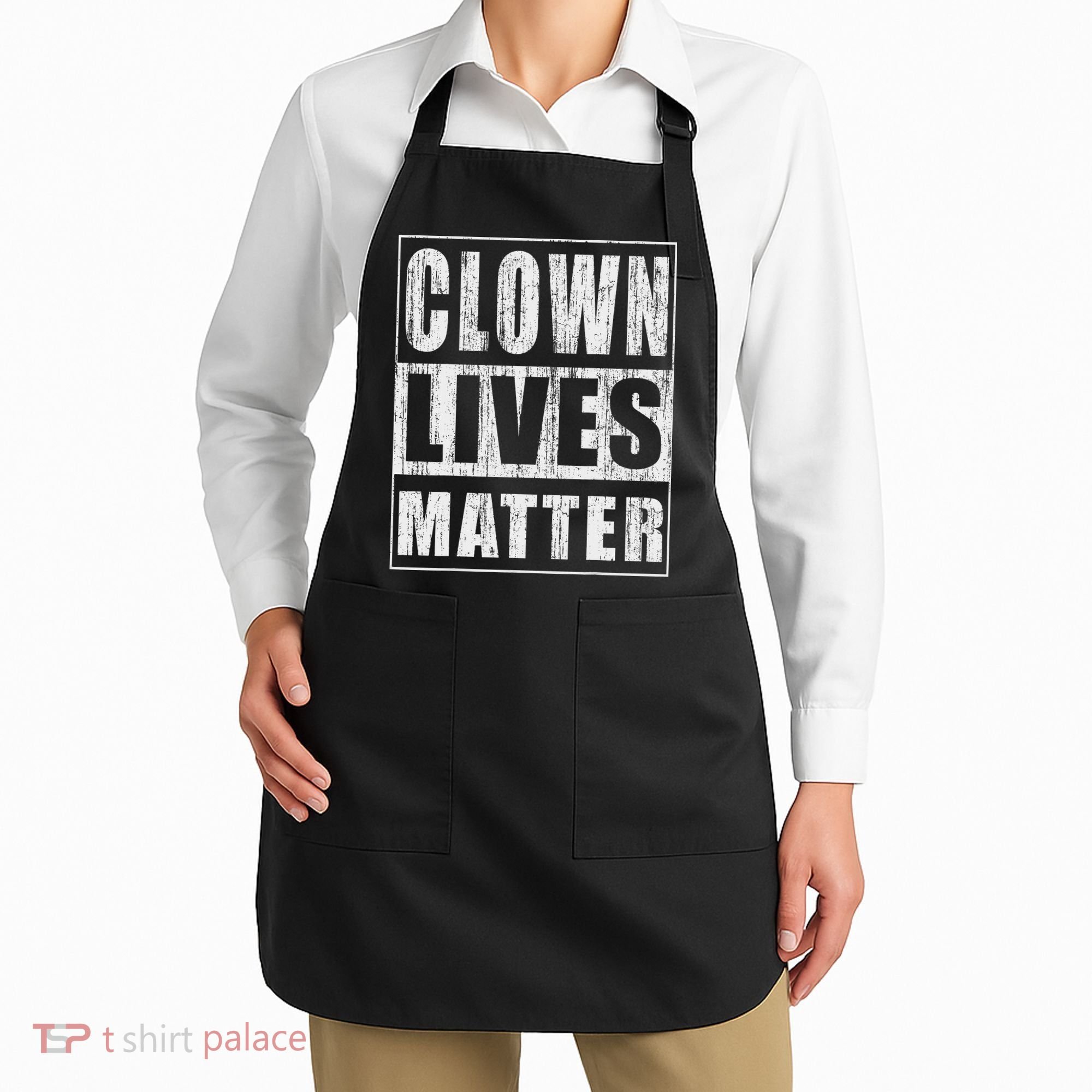 Clown Lives Matter Funny Halloween Gift Apron