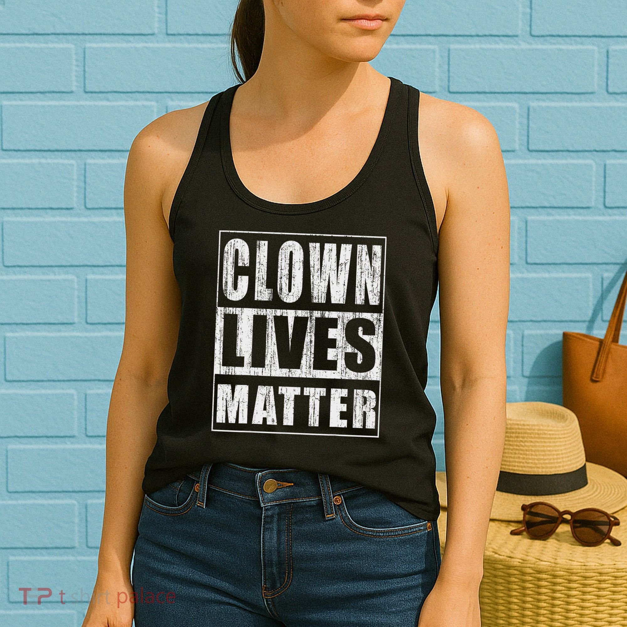 Clown Lives Matter Funny Halloween Gift Women's Tank Top