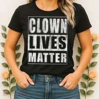 Clown Lives Matter Funny Halloween Gift Women's T-Shirt thumb 2