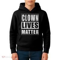 Clown Lives Matter Funny Halloween Gift Kids Hoodie thumb 4