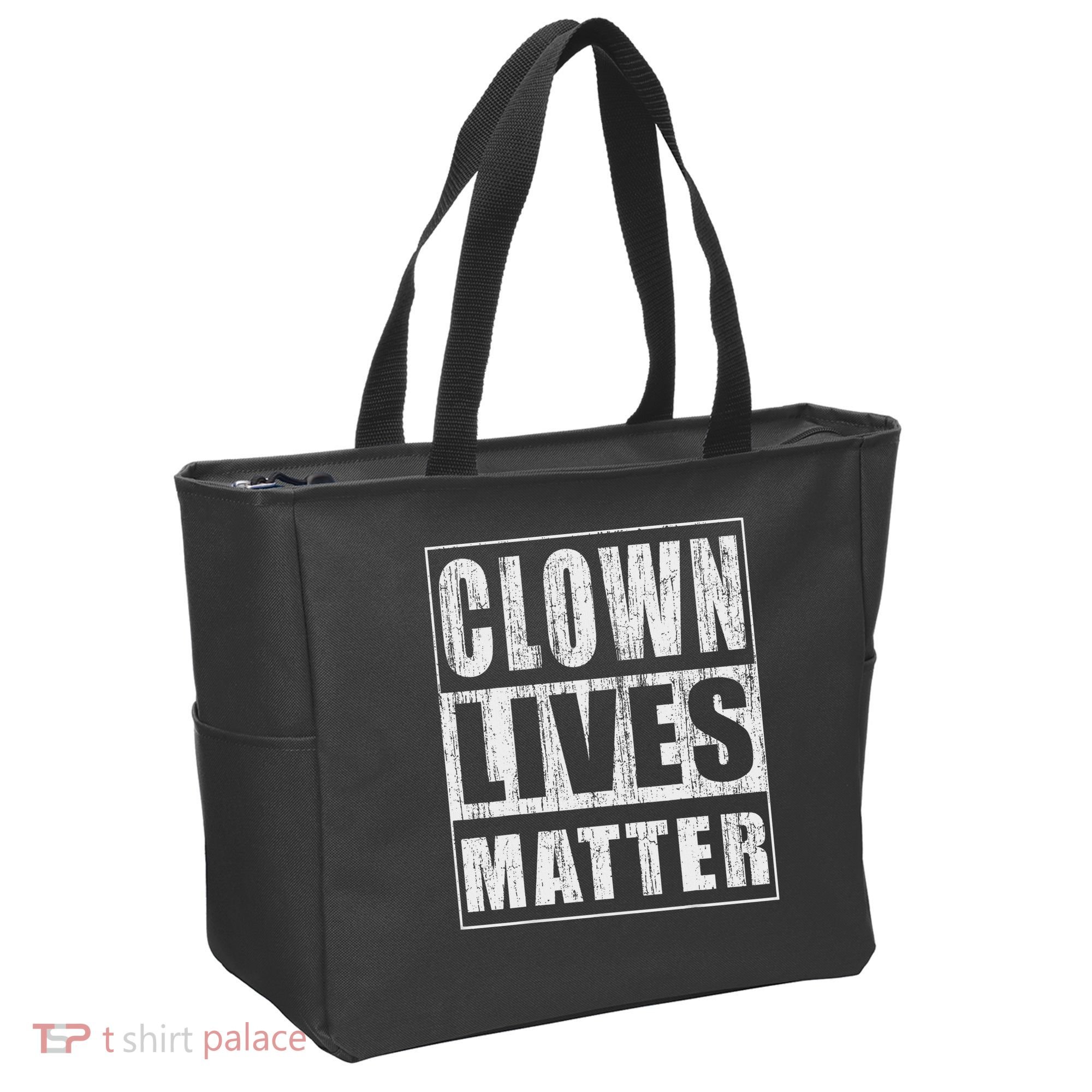 Clown Lives Matter Funny Halloween Gift Tote Bag