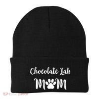 Chocolate Lab Mom Chocolate Lab Dog Lover Gift Beanie thumb 0