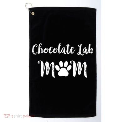 Chocolate Lab Mom Chocolate Lab Dog Lover Gift Golf Towel