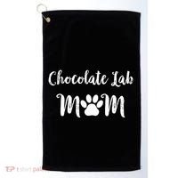 Chocolate Lab Mom Chocolate Lab Dog Lover Gift Golf Towel thumb 0