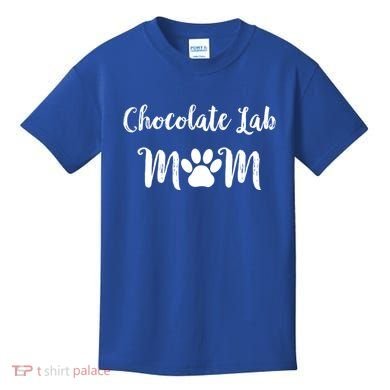 Chocolate Lab Mom Chocolate Lab Dog Lover Gift Kids T-Shirt