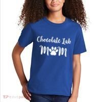 Chocolate Lab Mom Chocolate Lab Dog Lover Gift Kids T-Shirt thumb 2