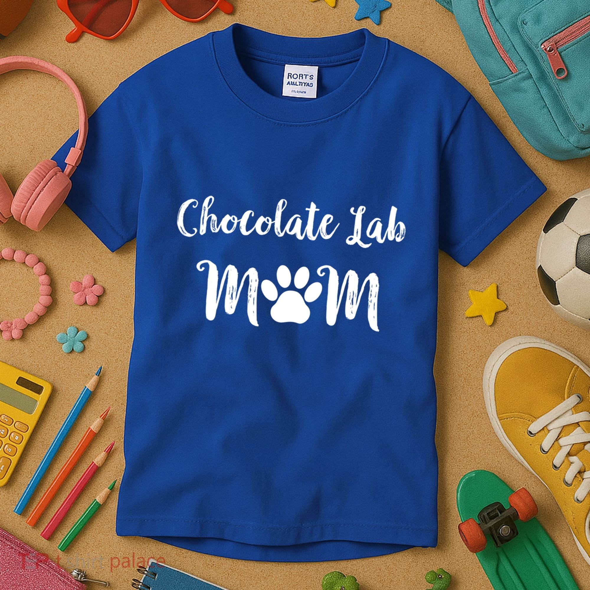 Chocolate Lab Mom Chocolate Lab Dog Lover Gift Kids T-Shirt