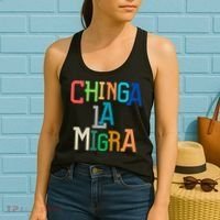 Chinga La Migra Ice Maga Republican Fascism Women's Tank Top thumb 2