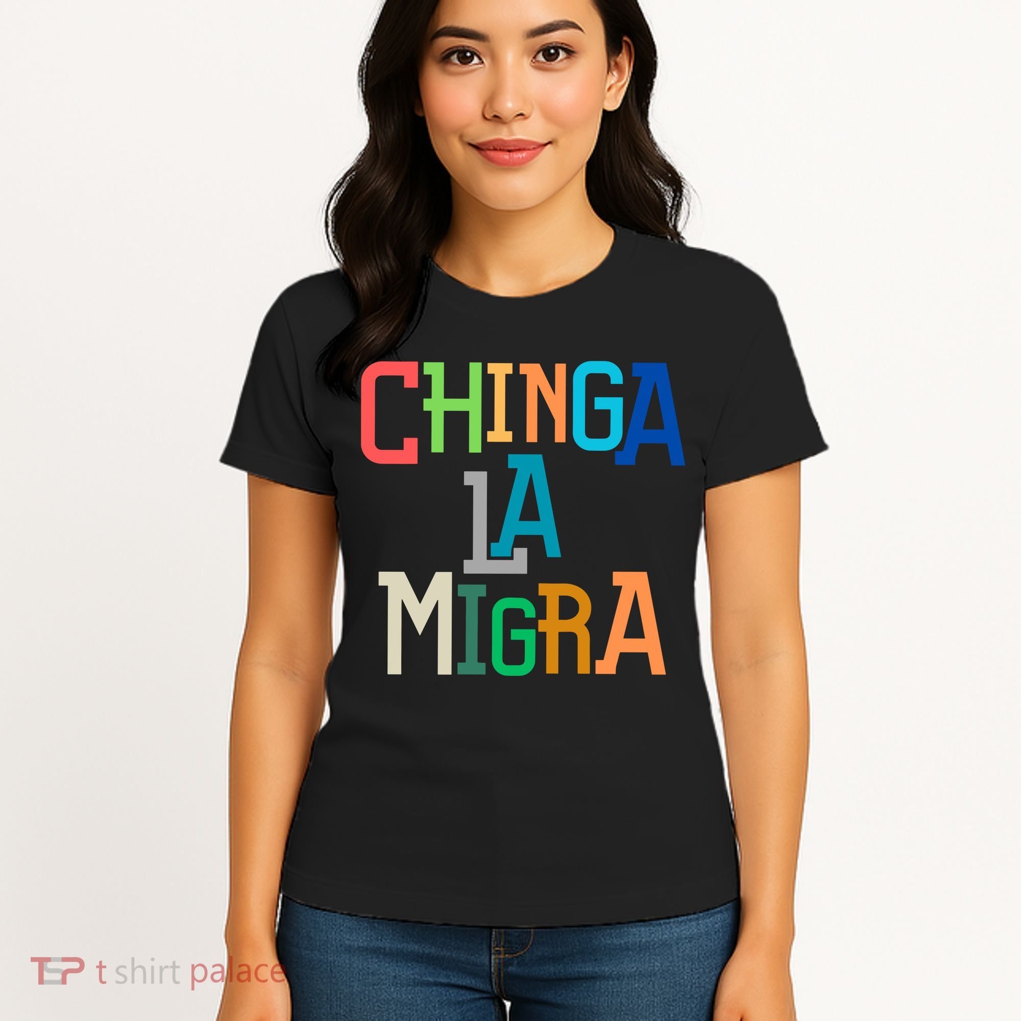 Chinga La Migra Ice Maga Republican Fascism Women's T-Shirt