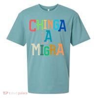 Chinga La Migra Ice Maga Republican Fascism Sueded Cloud Jersey T-Shirt thumb 0
