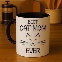 Cat Lover Mom Funny Best Cat Mom Ever Cute Gift Coffee Mug thumb 4