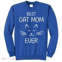 Cat Lover Mom Funny Best Cat Mom Ever Cute Gift Sweatshirt thumb 0