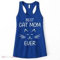 Cat Lover Mom Funny Best Cat Mom Ever Cute Gift Women's Tank Top thumb 0