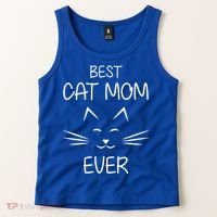 Cat Lover Mom Funny Best Cat Mom Ever Cute Gift Tank Top thumb 2