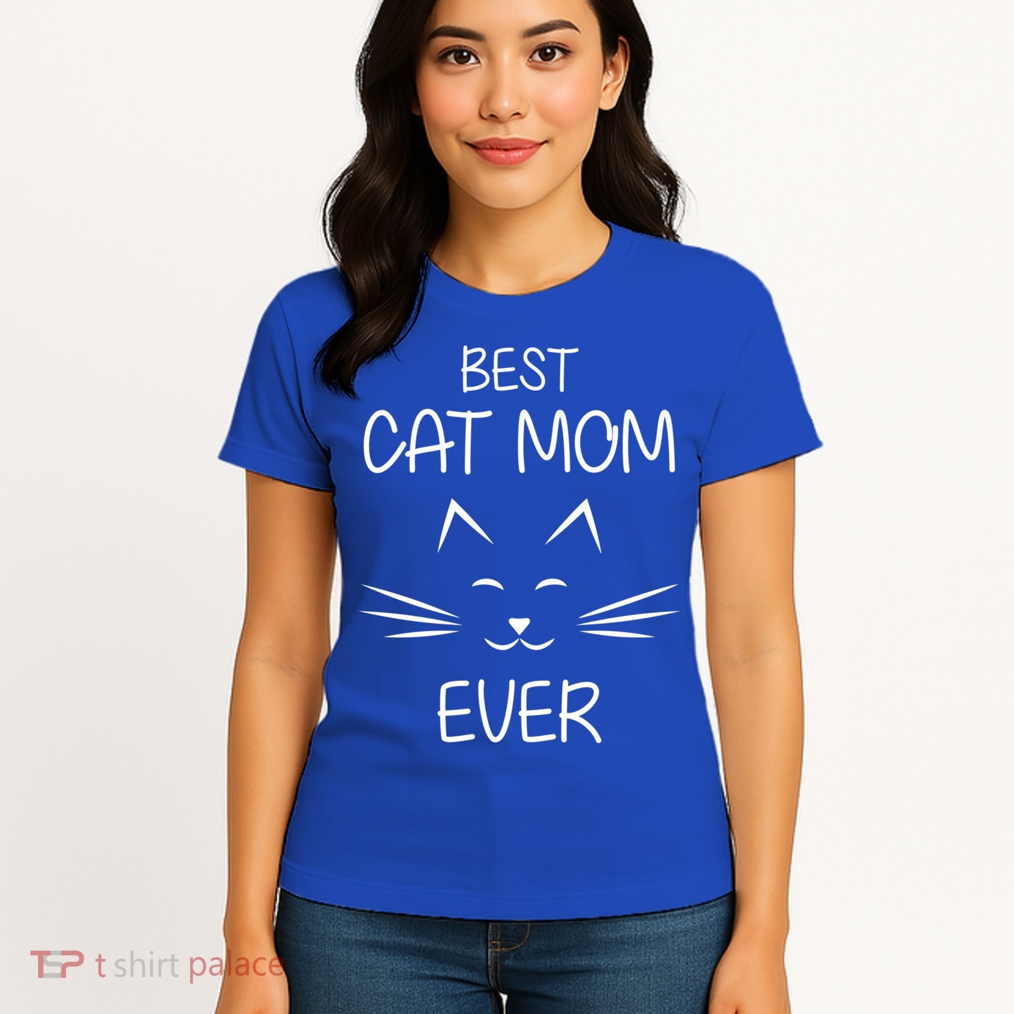 Cat Lover Mom Funny Best Cat Mom Ever Cute Gift Women's T-Shirt