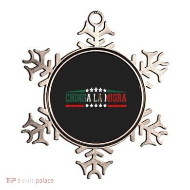 Chinga La Migra Mexico Flag Bandera Ice Immigration Policy Ornament