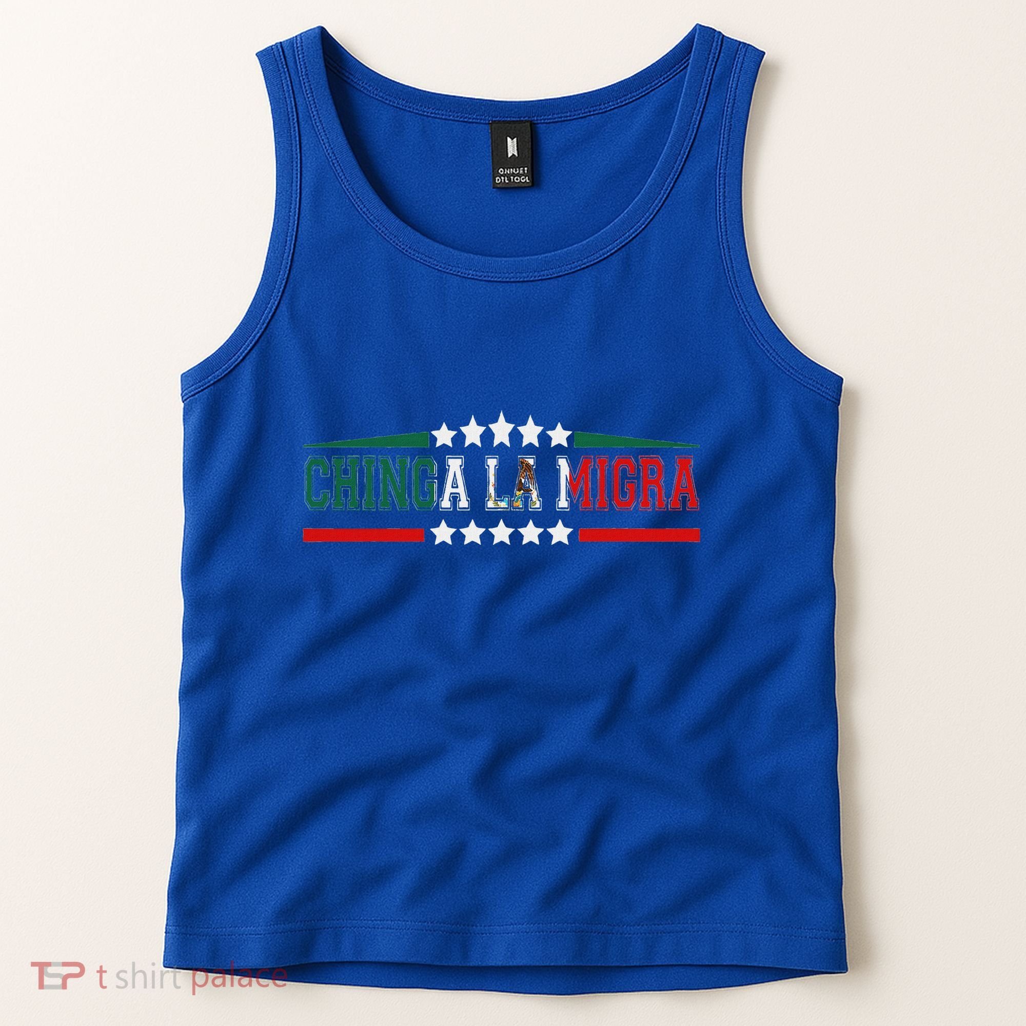 Chinga La Migra Mexico Flag Bandera Ice Immigration Policy Tank Top