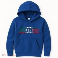 Chinga La Migra Mexico Flag Bandera Ice Immigration Policy Kids Hoodie thumb 0