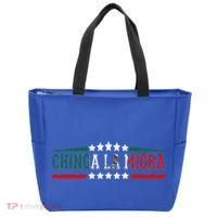 Chinga La Migra Mexico Flag Bandera Ice Immigration Policy Tote Bag thumb 0