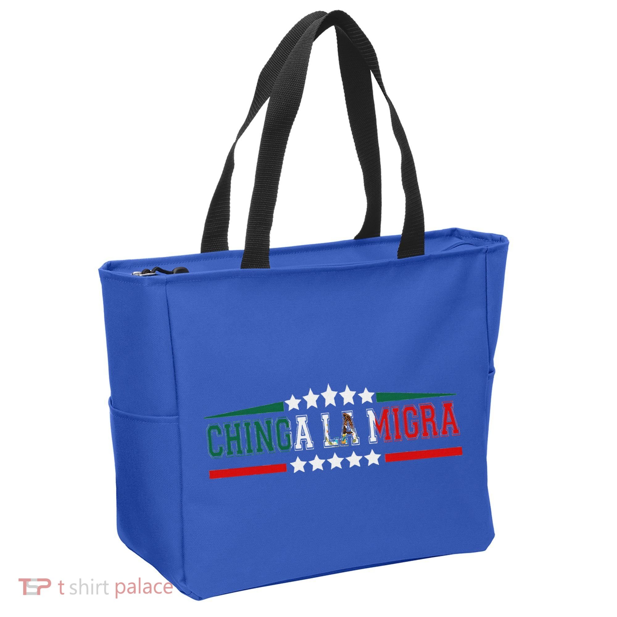 Chinga La Migra Mexico Flag Bandera Ice Immigration Policy Tote Bag