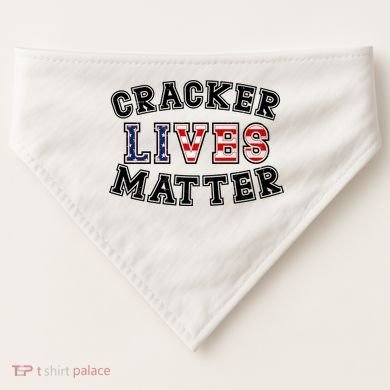 Cracker Lives Matter USA-Made Doggie Bandana