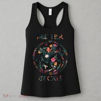 Cat Lovers Mother Of Cats Mix Flower Women's Tank Top thumb 3
