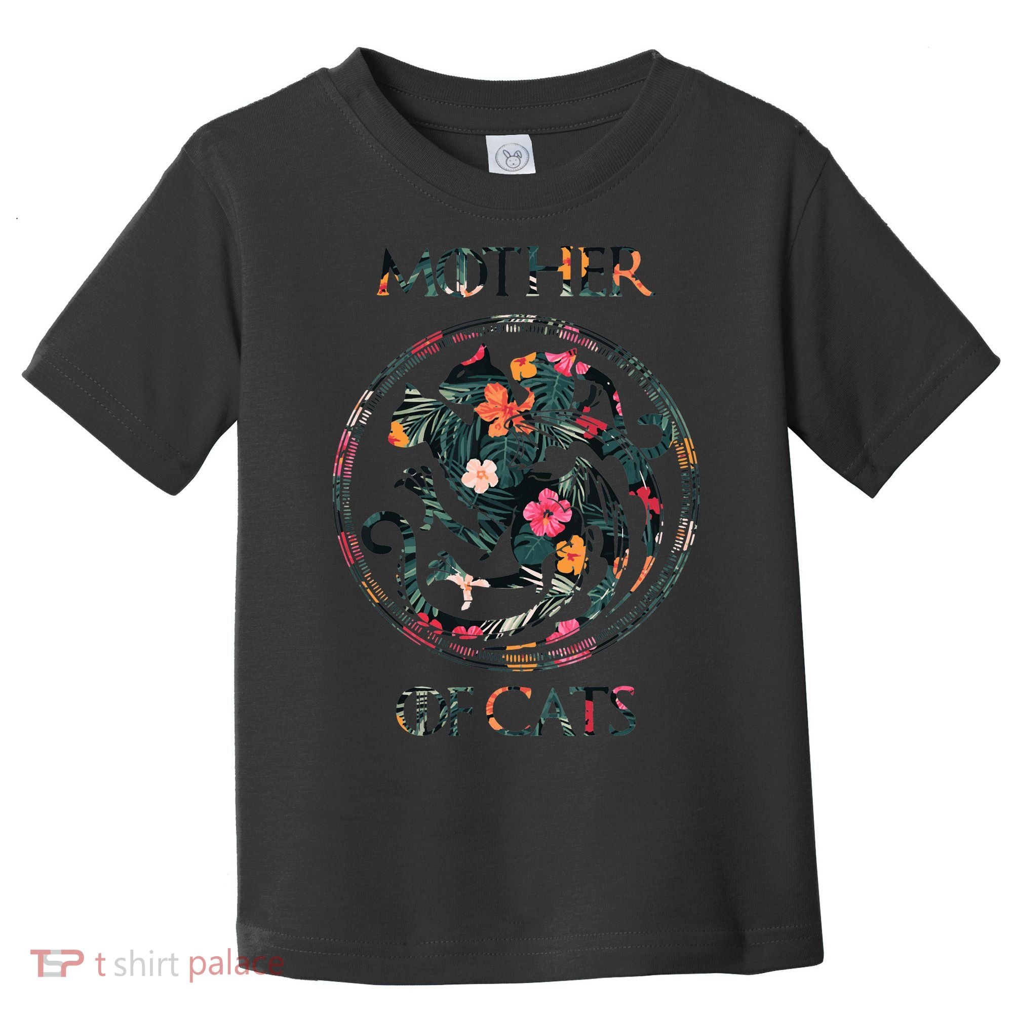 Cat Lovers Mother Of Cats Mix Flower Toddler T-Shirt