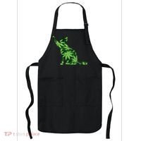 Cat Lover Marijuana Weed Smoker Funny Leaf Cannabis Apron thumb 0