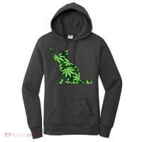 Cat Lover Marijuana Weed Smoker Funny Leaf Cannabis Women's Hoodie thumb 0