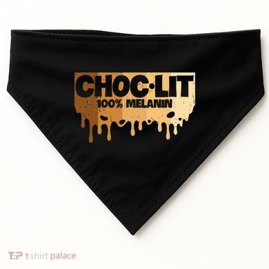 Choc Lit Melanin Queen African Afro Pride Black Historty USA-Made Doggie Bandana