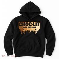 Choc Lit Melanin Queen African Afro Pride Black Historty Hoodie thumb 0