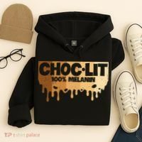 Choc Lit Melanin Queen African Afro Pride Black Historty Hoodie thumb 4