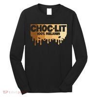 Choc Lit Melanin Queen African Afro Pride Black Historty Long Sleeve Shirt thumb 0