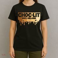 Choc Lit Melanin Queen African Afro Pride Black Historty T-Shirt thumb 4
