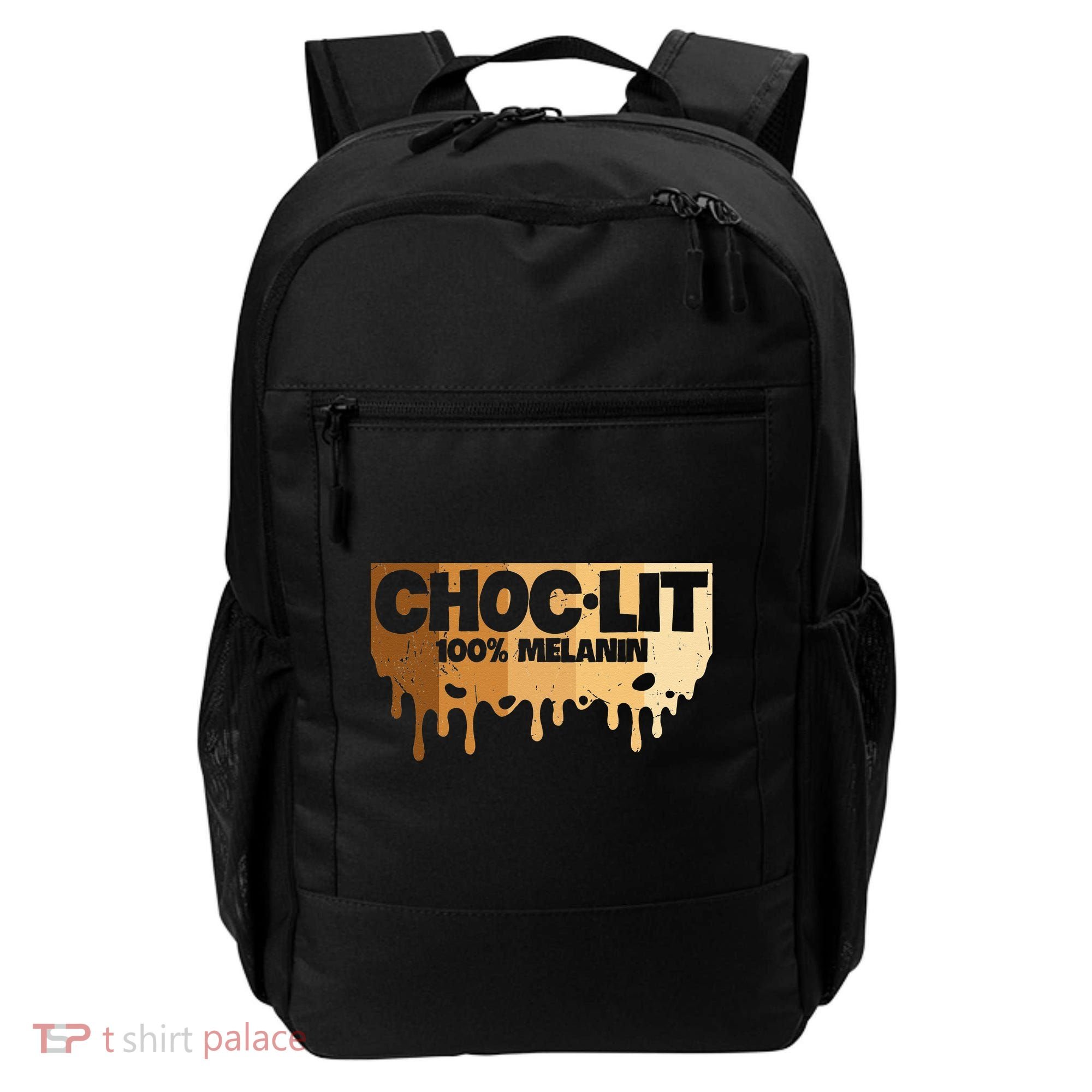 Choc Lit Melanin Queen African Afro Pride Black Historty Backpack