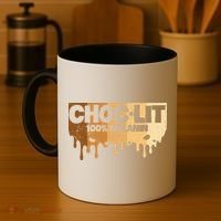 Choc Lit Melanin Queen African Afro Pride Black Historty Coffee Mug thumb 4