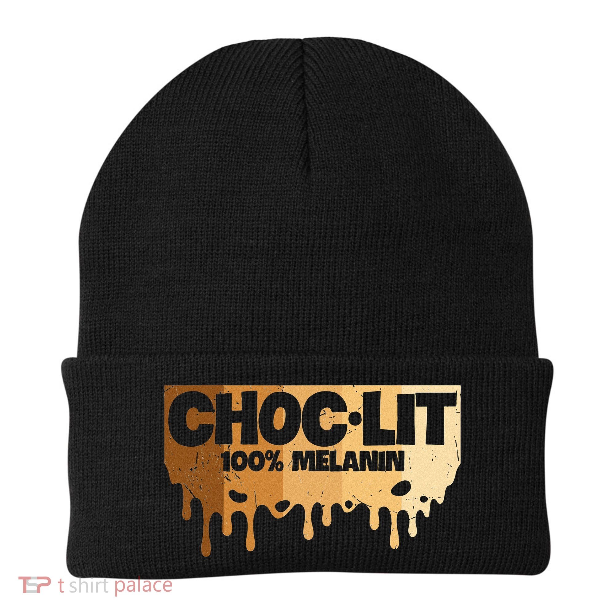 Choc Lit Melanin Queen African Afro Pride Black Historty Beanie