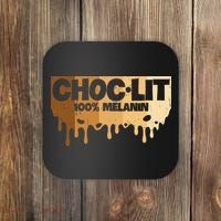 Choc Lit Melanin Queen African Afro Pride Black Historty Coaster thumb 0