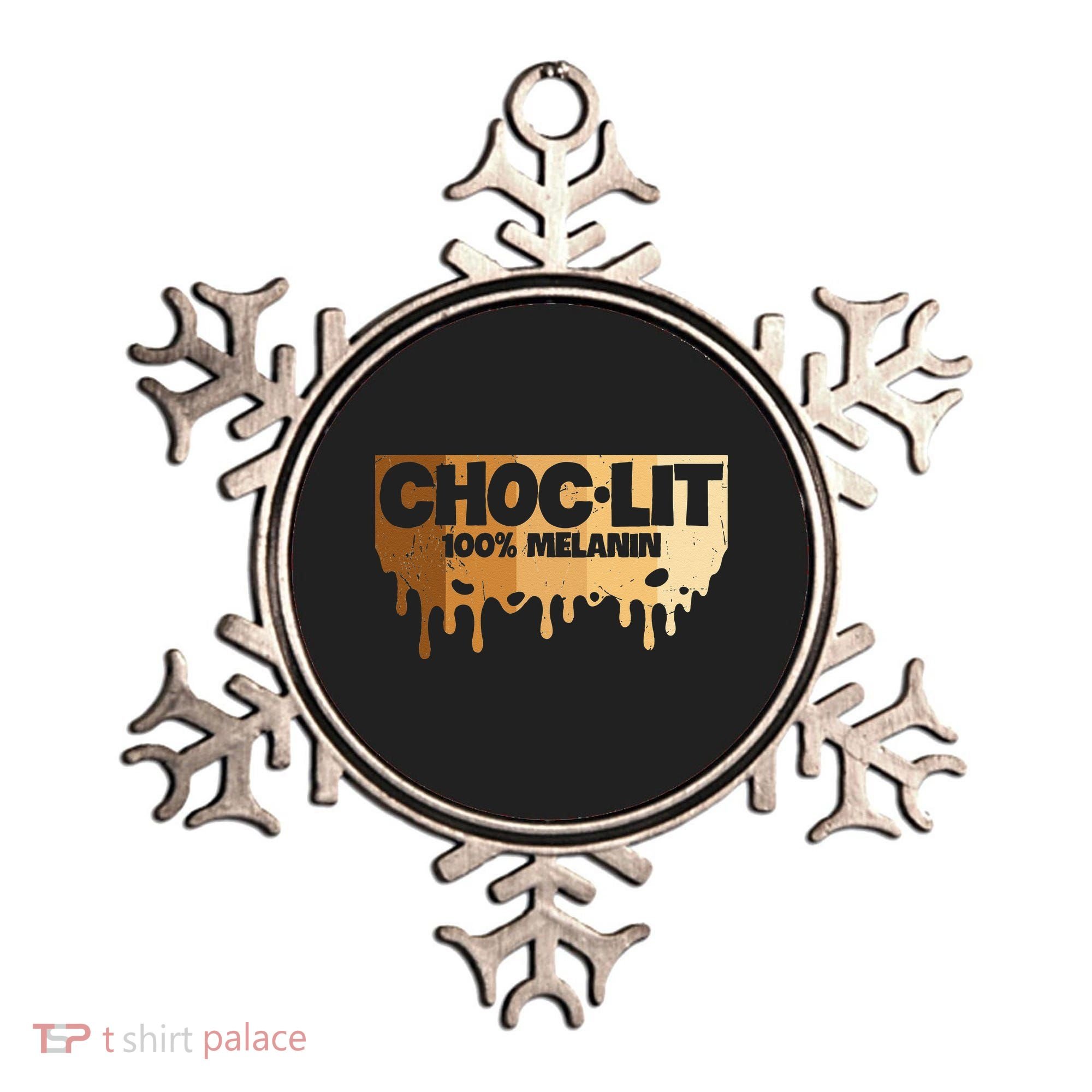 Choc Lit Melanin Queen African Afro Pride Black Historty Ornament