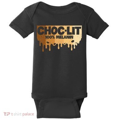Choc Lit Melanin Queen African Afro Pride Black Historty Baby Bodysuit
