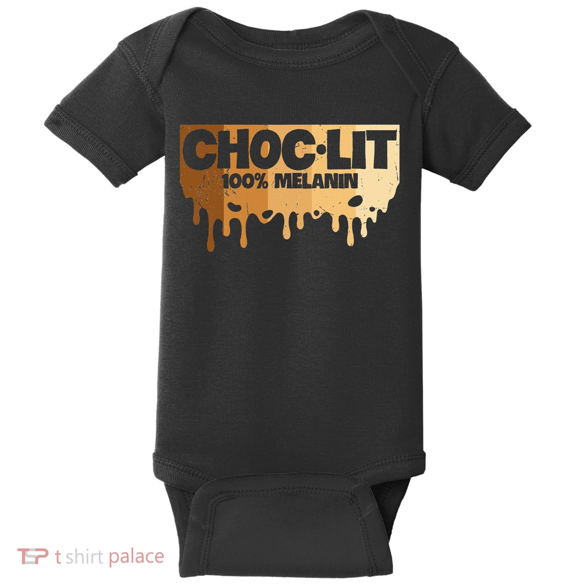 Choc Lit Melanin Queen African Afro Pride Black Historty Baby Bodysuit