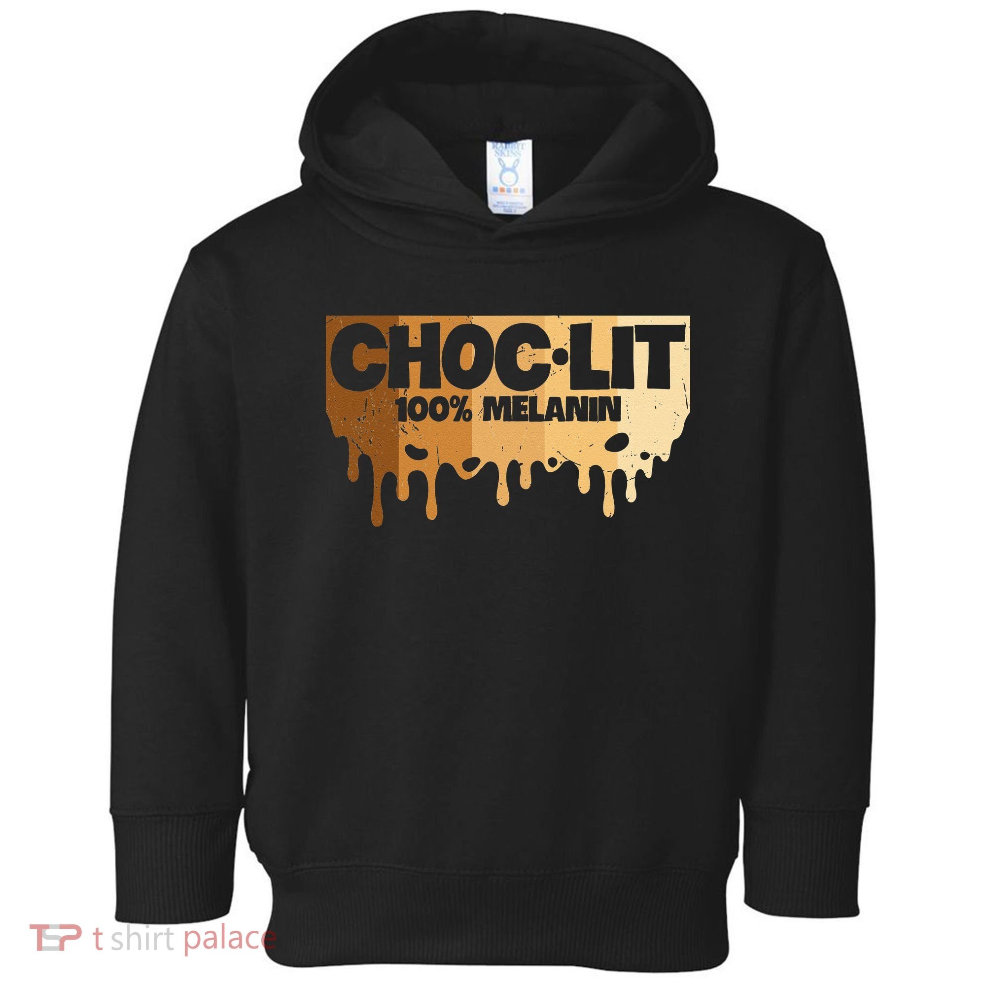 Choc Lit Melanin Queen African Afro Pride Black Historty Toddler Hoodie