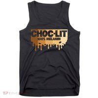 Choc Lit Melanin Queen African Afro Pride Black Historty Tank Top thumb 0