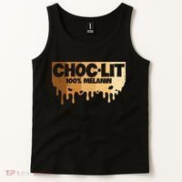 Choc Lit Melanin Queen African Afro Pride Black Historty Tank Top thumb 2