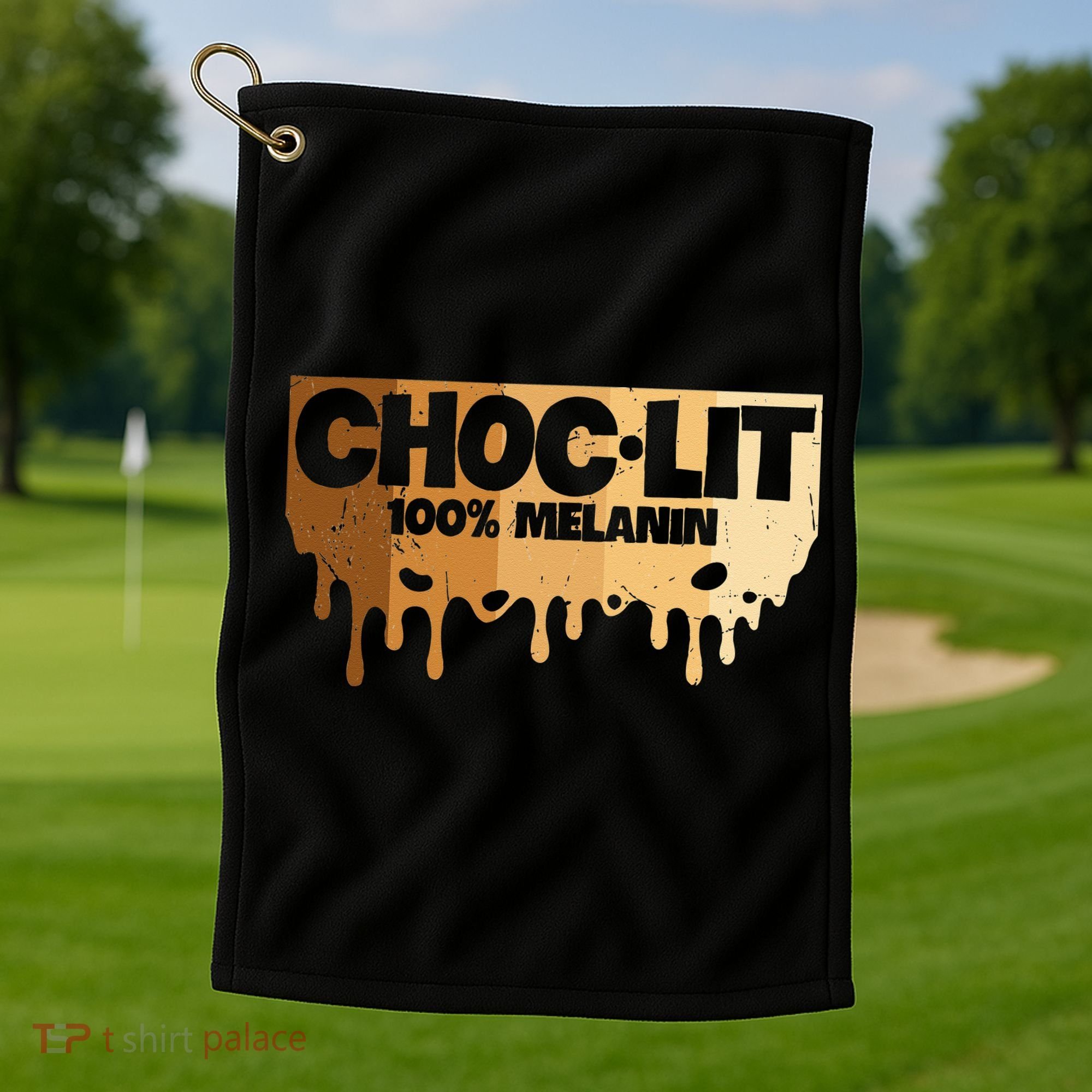 Choc Lit Melanin Queen African Afro Pride Black Historty Golf Towel