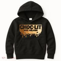 Choc Lit Melanin Queen African Afro Pride Black Historty Kids Hoodie thumb 0