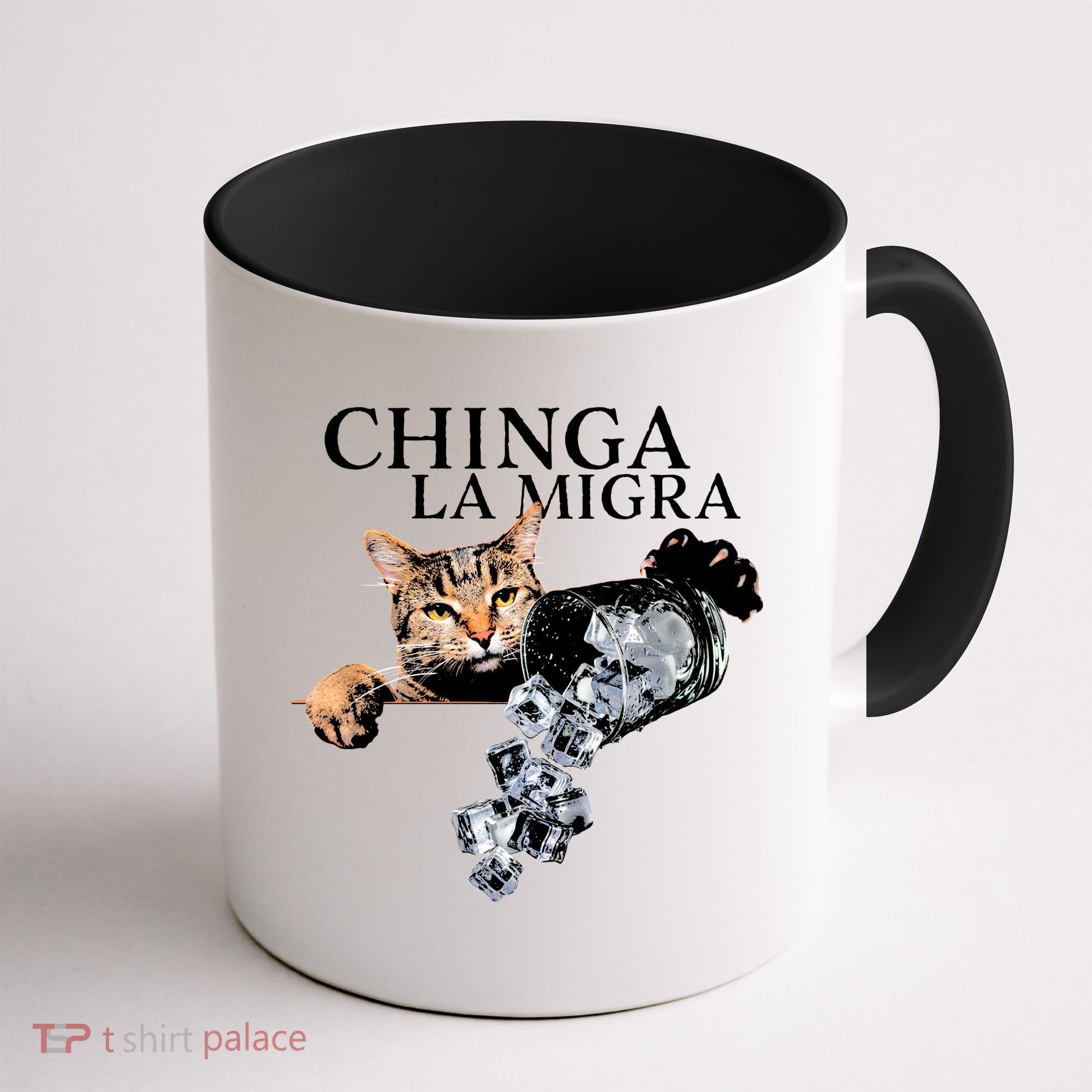 Chinga La Migra Cat Anti ICE Coffee Mug